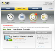 Norton PC Checkup screenshot